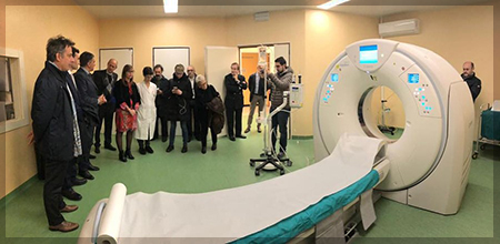 Inaugurazione Ospedale di Vigevano nuova TAC ultima generazione