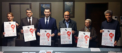 Conferenza stampa presso il Comune di Vigevano per l'iniziativa POSTO OCCUPATO in occasione della Giornata mondiale contro la violenza sulle donne