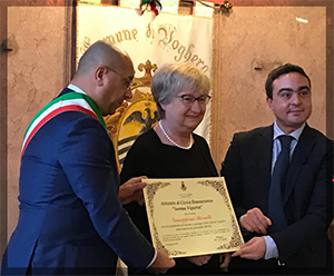 Premiazione della Dott.ssa Giuseppina Borutti